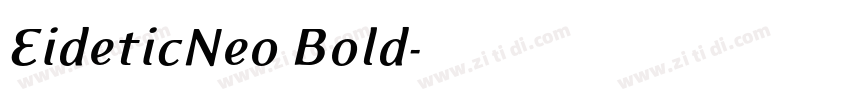 EideticNeo Bold字体转换